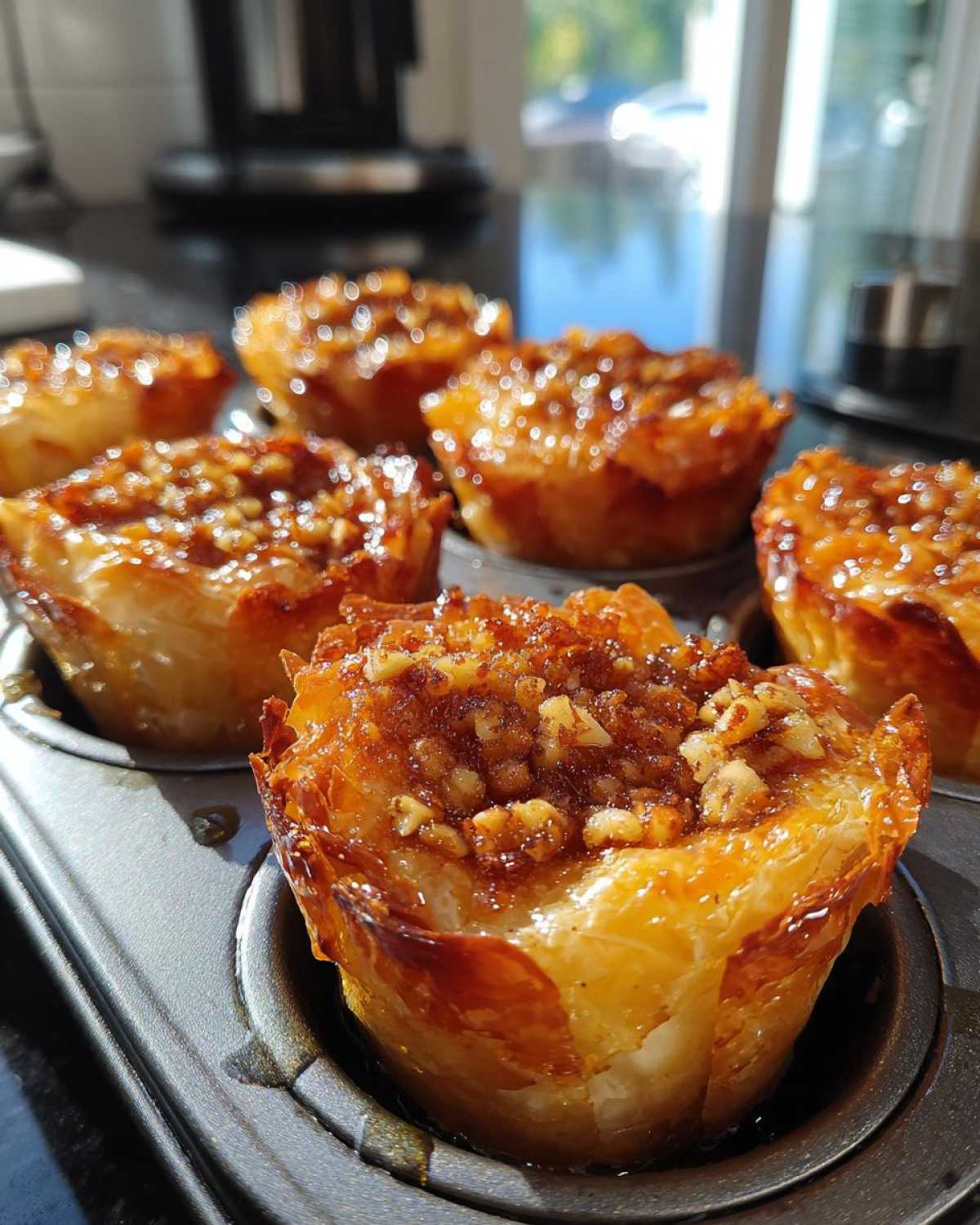 Baklava Bites (Easy Honey Nut Pastries) - detail 3