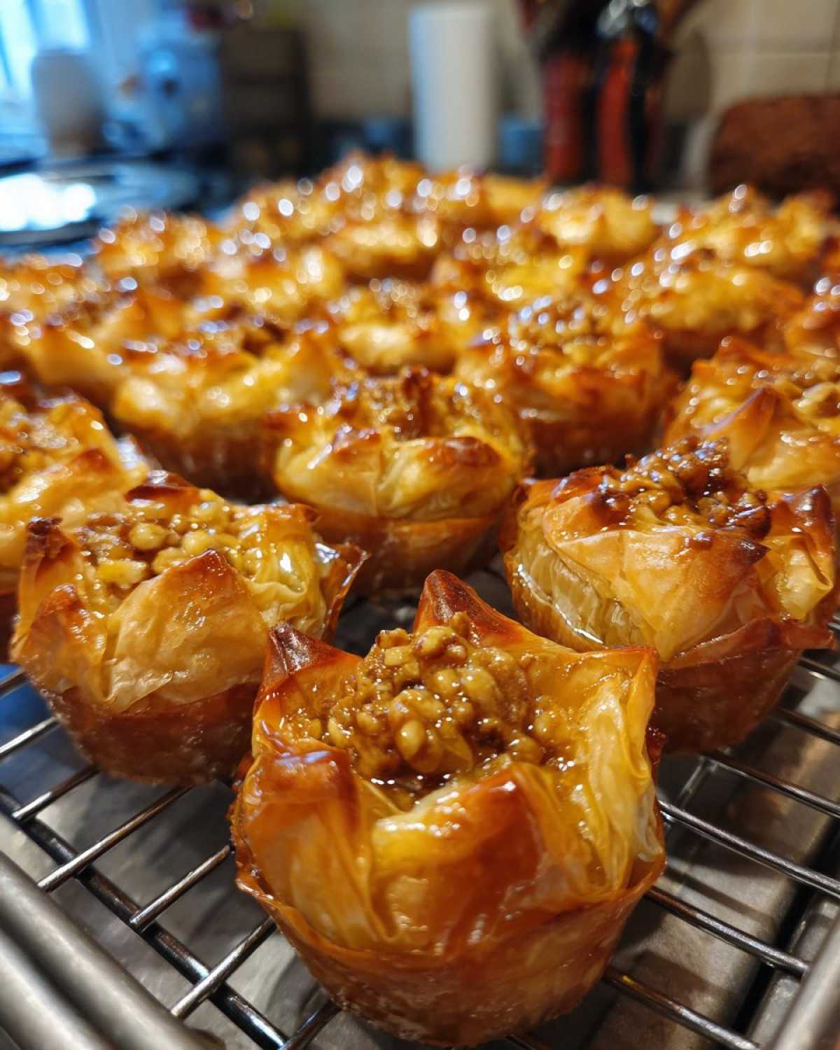 Baklava Bites (Easy Honey Nut Pastries) - detail 4