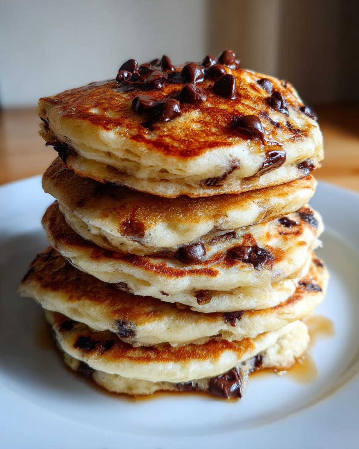 Banana Chocolate Chip Pancakes (Fluffy Weekend Treat) - detail 6