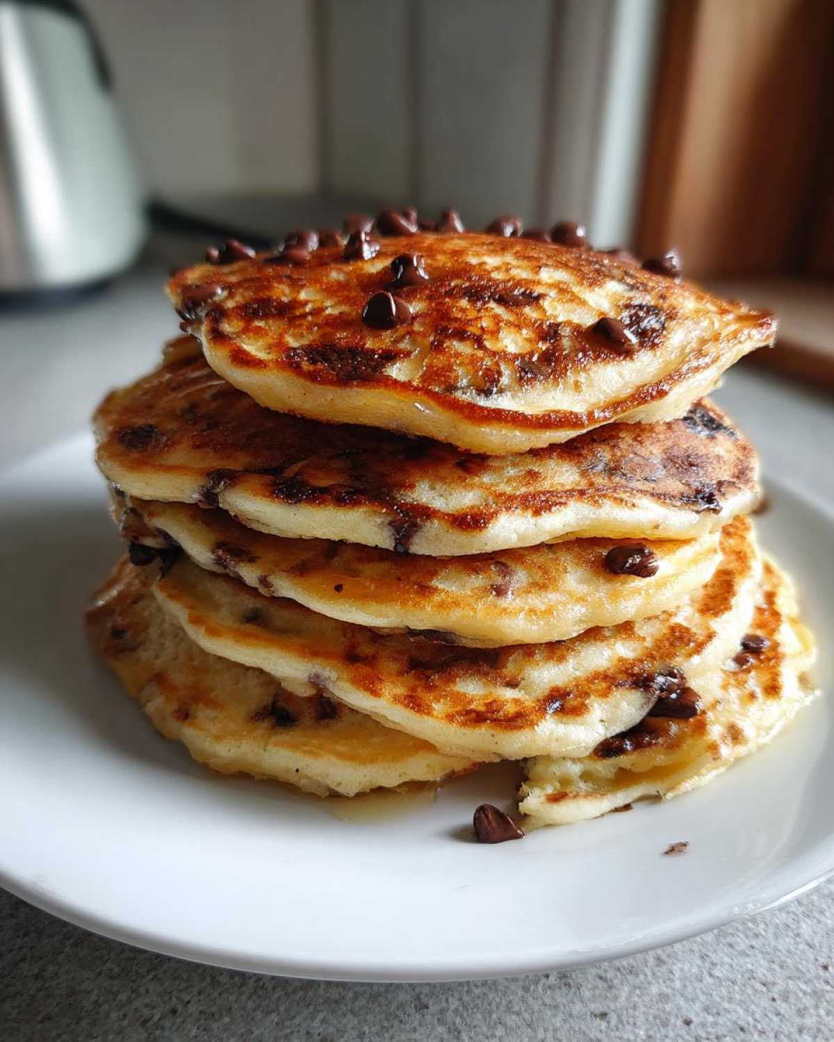 Banana Chocolate Chip Pancakes (Fluffy Weekend Treat) - detail 5