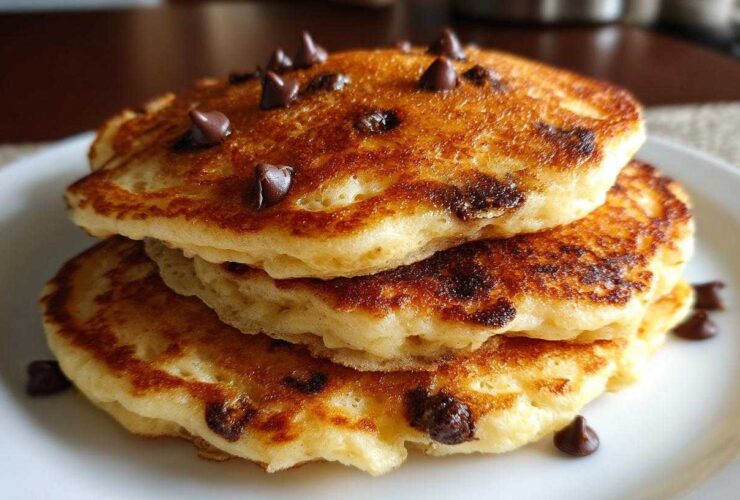 Banana Chocolate Chip Pancakes (Fluffy Weekend Treat)