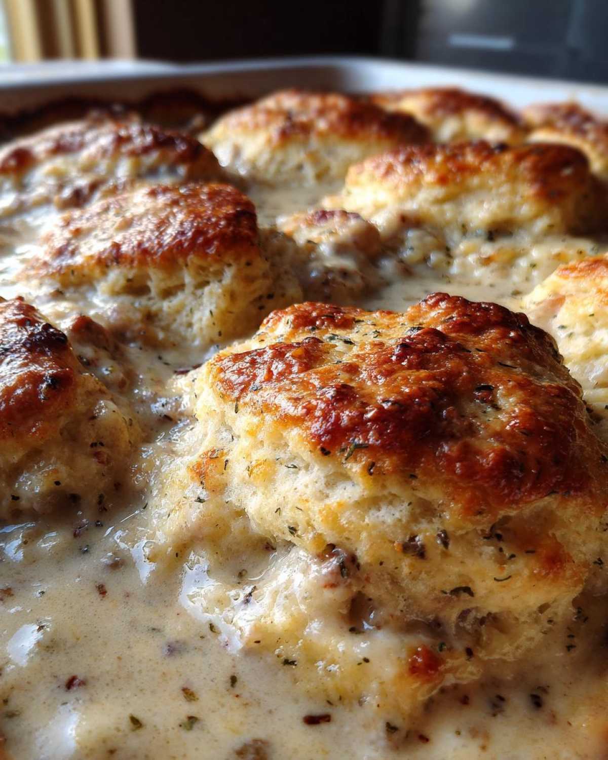 Biscuits and Gravy Casserole (Southern Breakfast Favorite) - detail 3