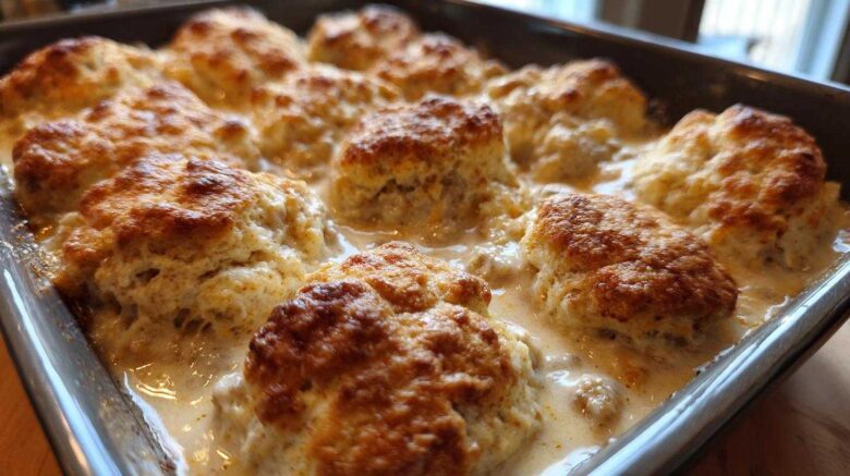 Biscuits and Gravy Casserole (Southern Breakfast Favorite)