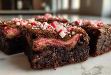 Candy Cane Brownies (Festive Peppermint Swirl)