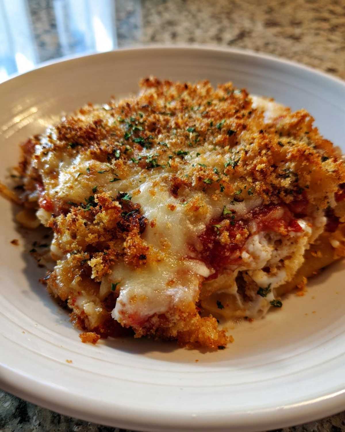 Cheesy Baked Chicken Parmesan Casserole (Crowd-Pleasing Dinner) - detail 1