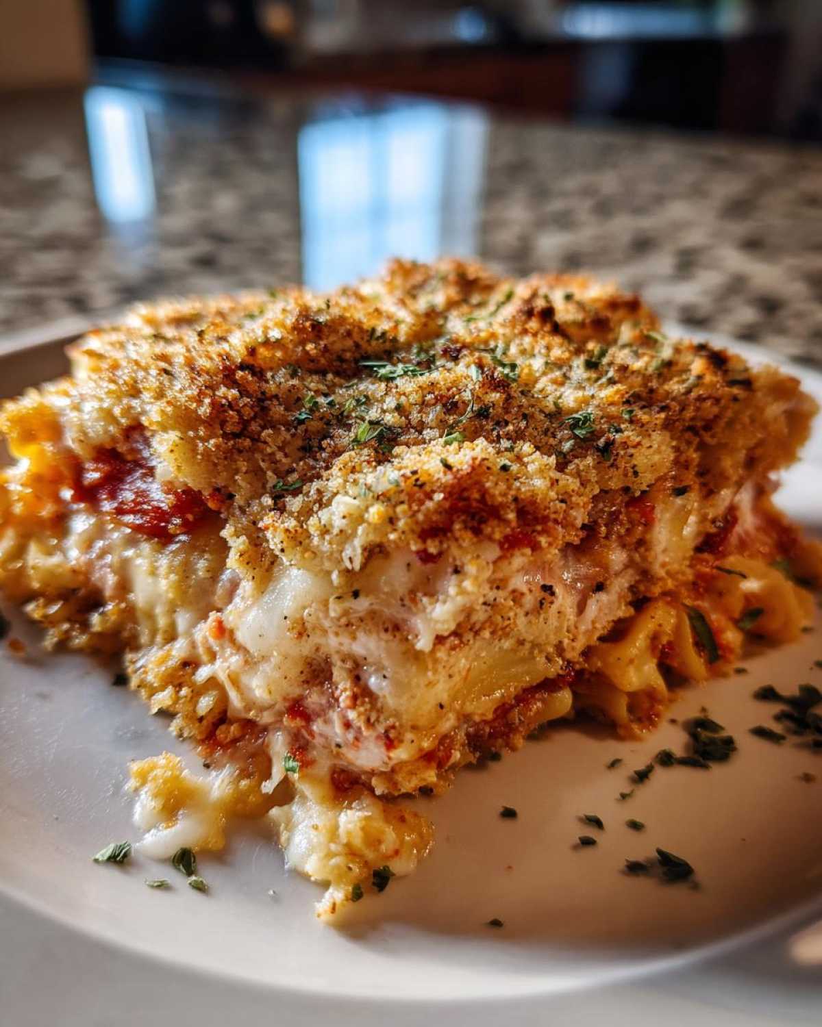 Cheesy Baked Chicken Parmesan Casserole (Crowd-Pleasing Dinner) - detail 2