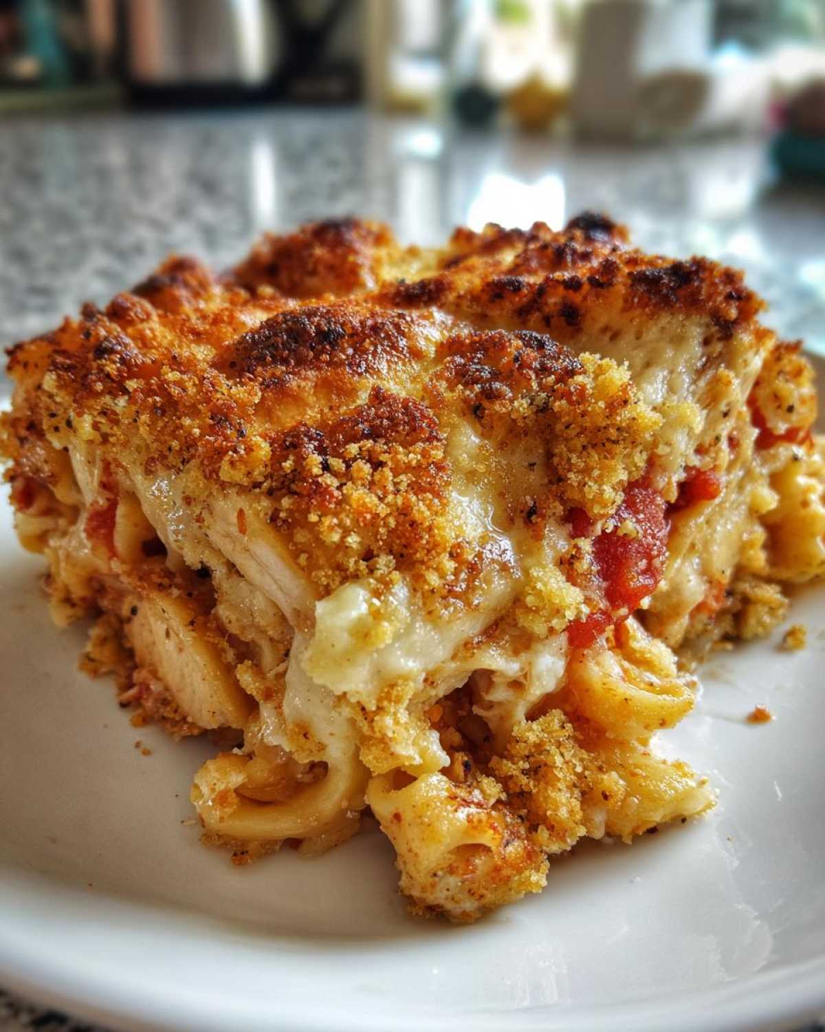 Cheesy Baked Chicken Parmesan Casserole (Crowd-Pleasing Dinner) - detail 3