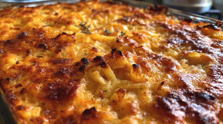 Cheesy Hash Brown Casserole (Café-Style Breakfast Bake)
