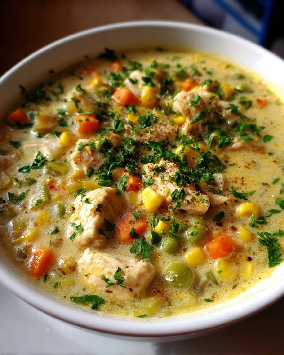 Chicken Pot Pie Soup (All the Comfort Without the Crust) - detail 2