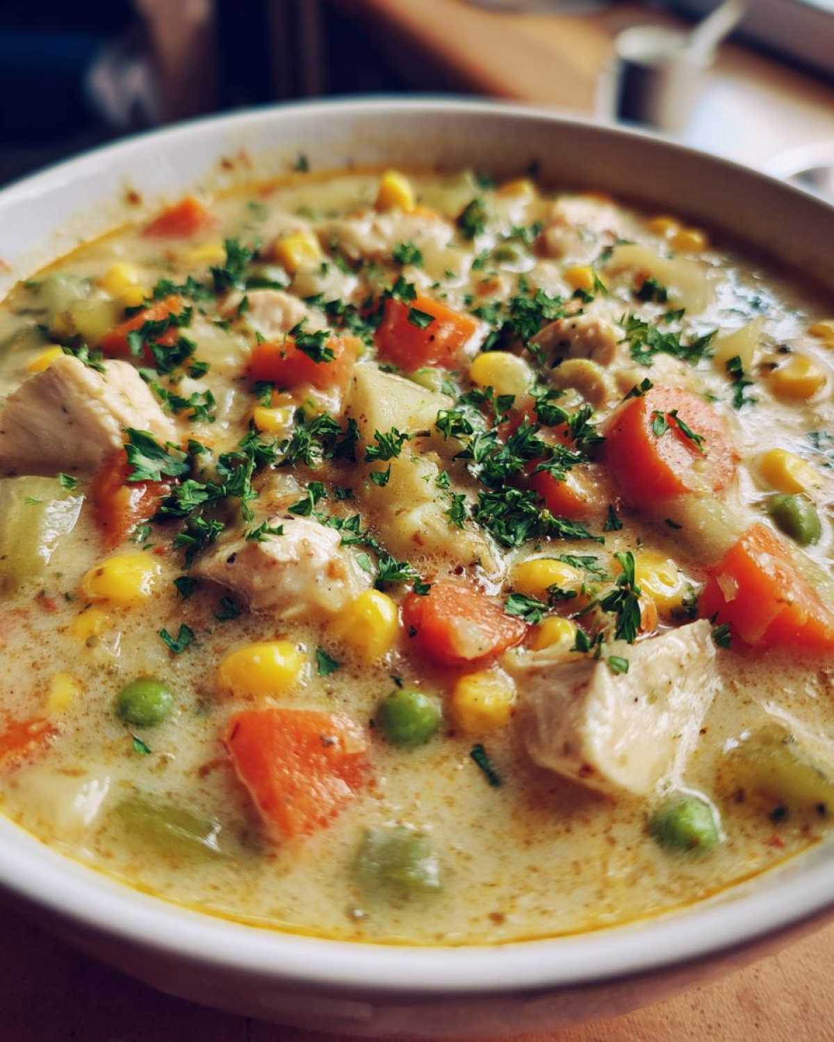 Chicken Pot Pie Soup (All the Comfort Without the Crust) - detail 3