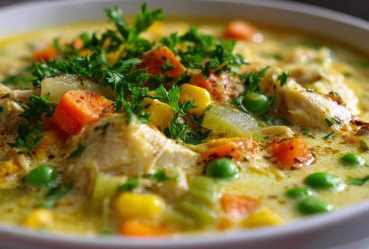 Chicken Pot Pie Soup (All the Comfort Without the Crust)