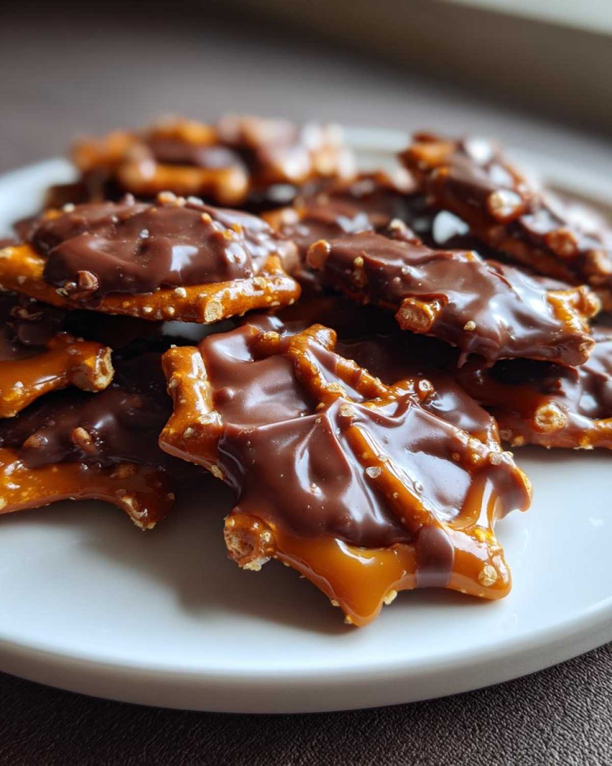 Chocolate Caramel Pretzel Turtles (Easy 3-Ingredient Candy) - detail 2