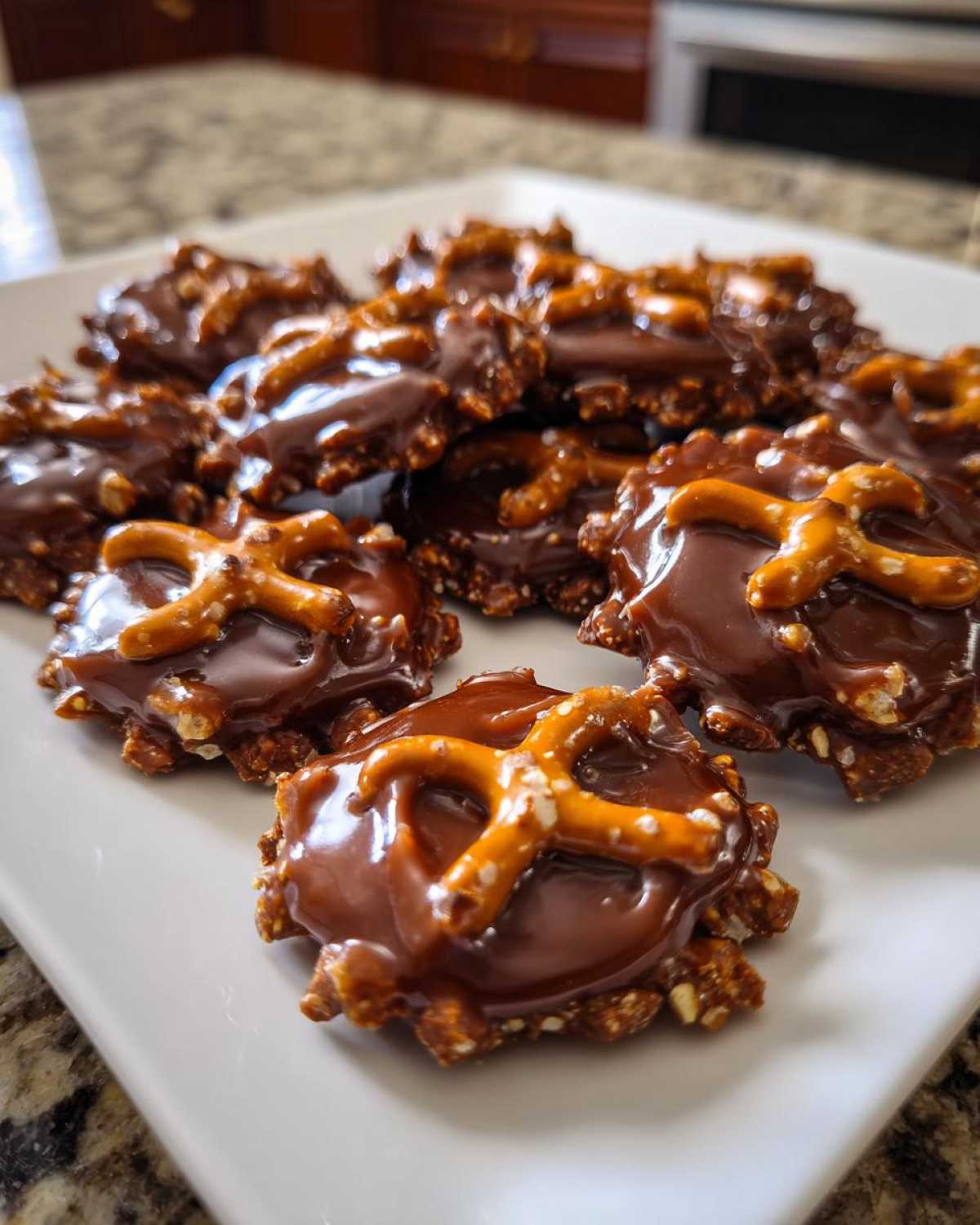 Chocolate Caramel Pretzel Turtles (Easy 3-Ingredient Candy) - detail 4