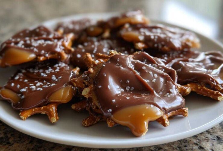 Chocolate Caramel Pretzel Turtles (Easy 3-Ingredient Candy)