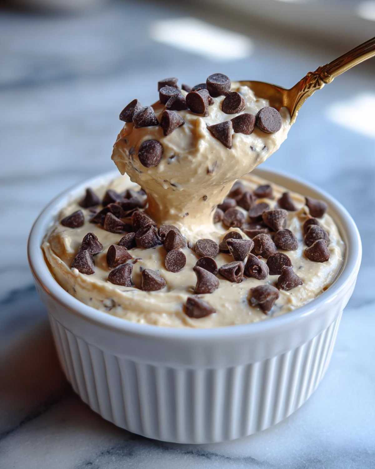 Chocolate Chip Cheesecake Dip (Crowd-Pleasing Dessert Dip) - detail 1