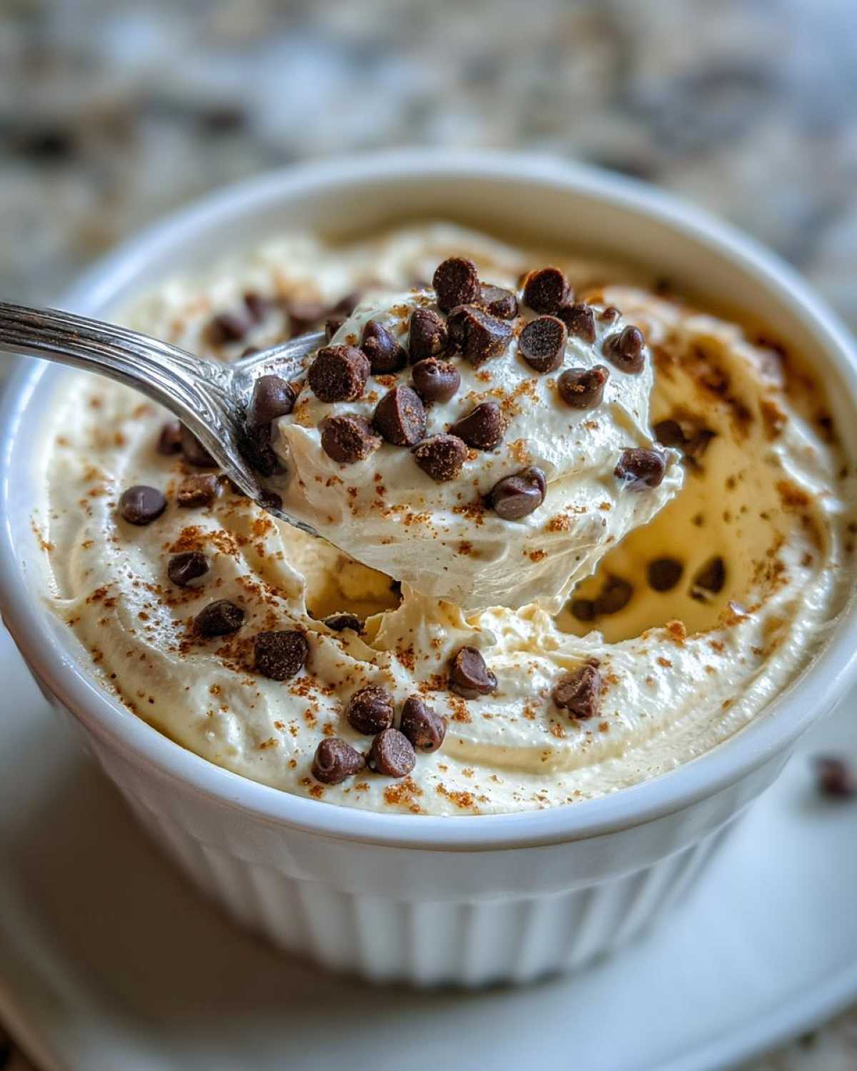 Chocolate Chip Cheesecake Dip (Crowd-Pleasing Dessert Dip) - detail 2