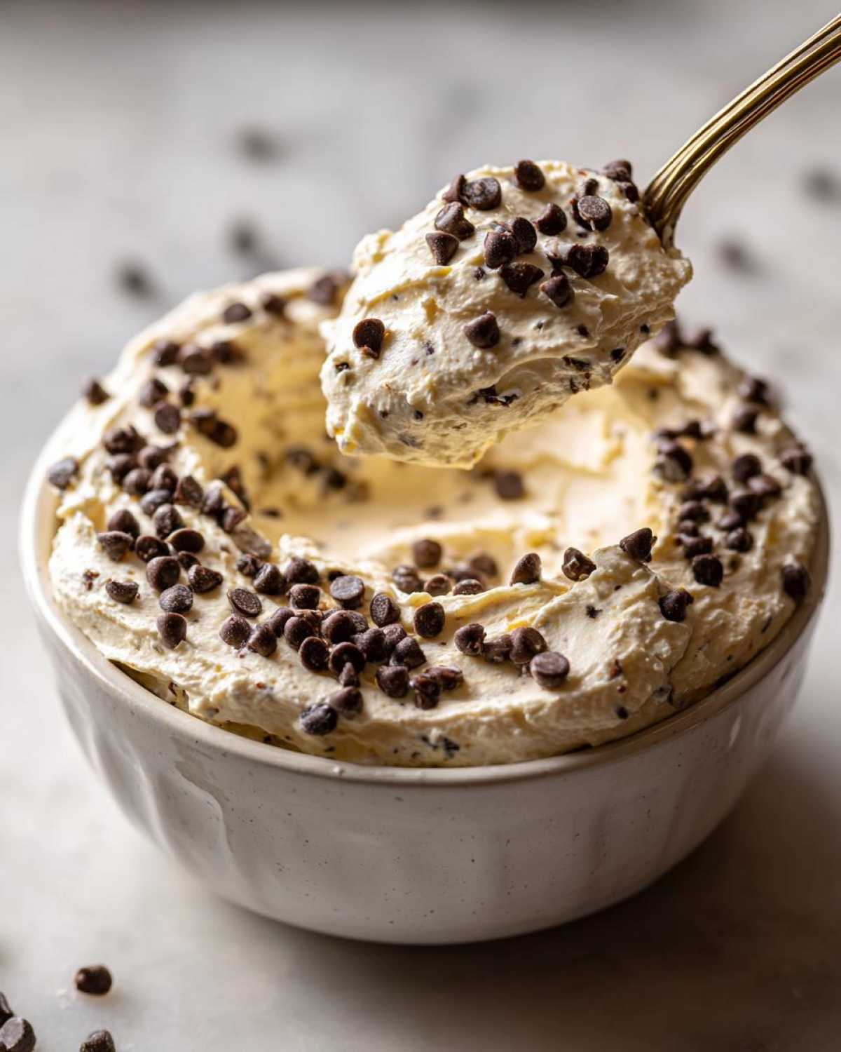 Chocolate Chip Cheesecake Dip (Crowd-Pleasing Dessert Dip) - detail 4