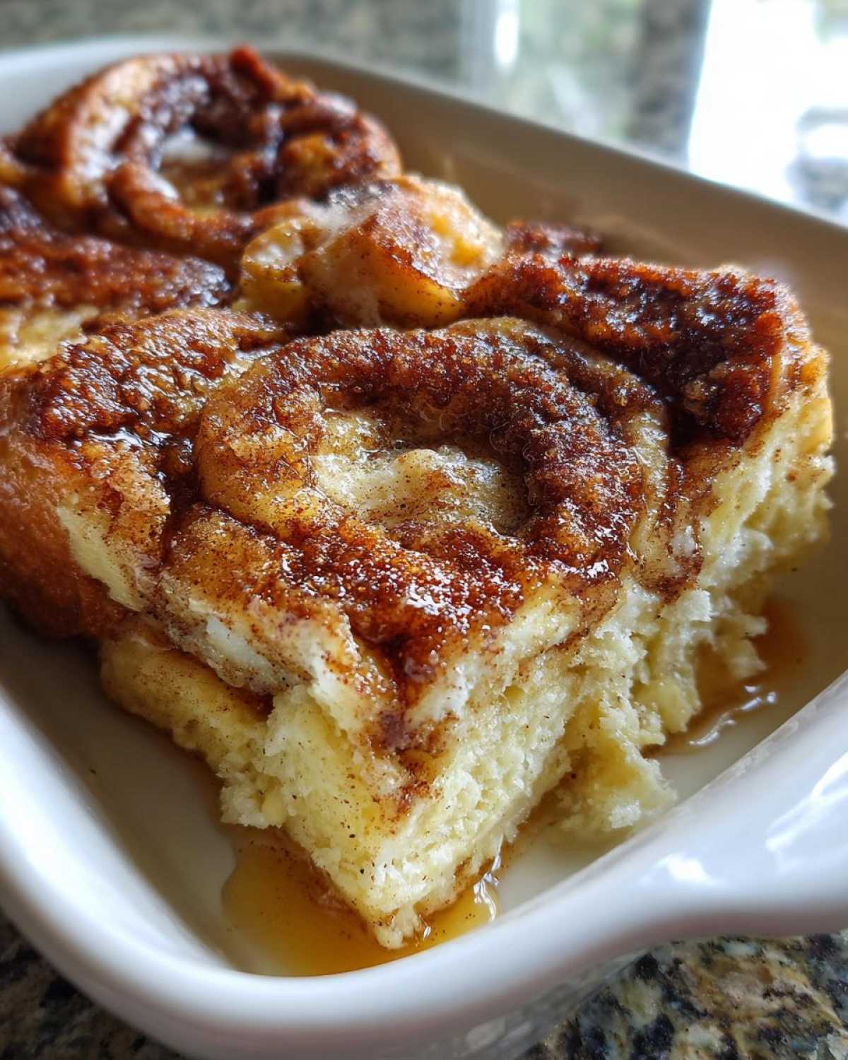 Cinnamon Roll French Toast Casserole (Overnight Brunch Recipe) - detail 2