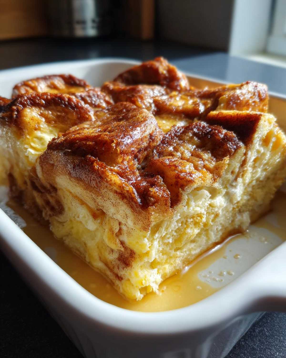 Cinnamon Roll French Toast Casserole (Overnight Brunch Recipe) - detail 4
