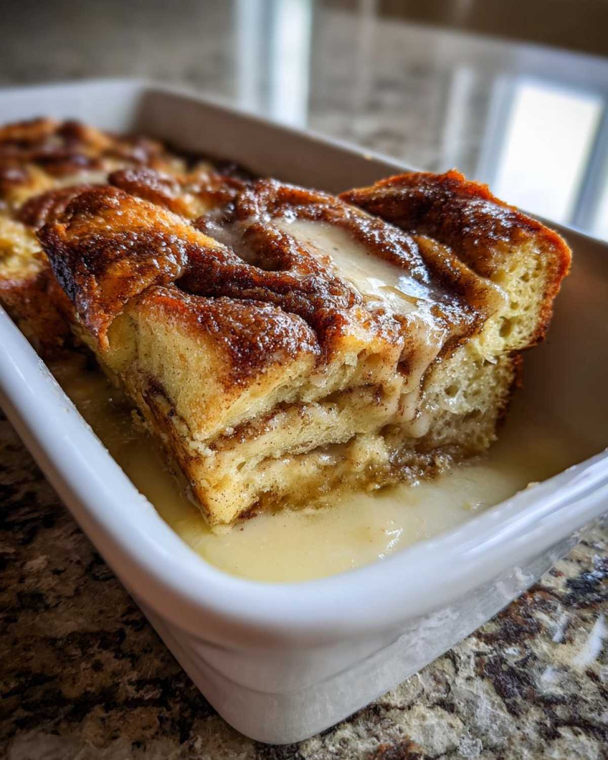 Cinnamon Roll French Toast Casserole (Overnight Brunch Recipe) - detail 3
