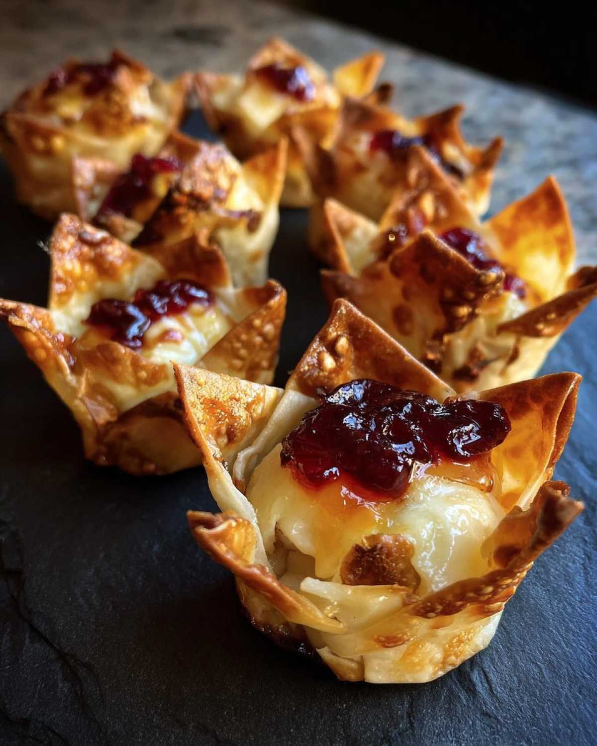 Cranberry Brie Bites (Easy 3-Ingredient Holiday Appetizer) - detail 1