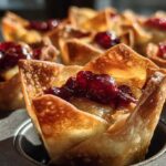 Cranberry Brie Bites (Easy 3-Ingredient Holiday Appetizer)