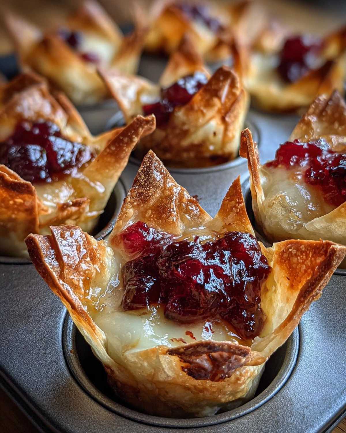 Cranberry Brie Bites (Easy 3-Ingredient Holiday Appetizer) - detail 3