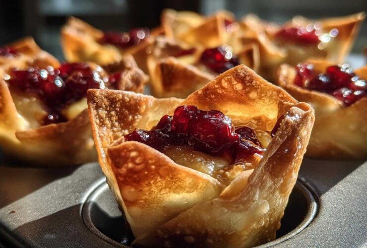 Cranberry Brie Bites (Easy 3-Ingredient Holiday Appetizer)