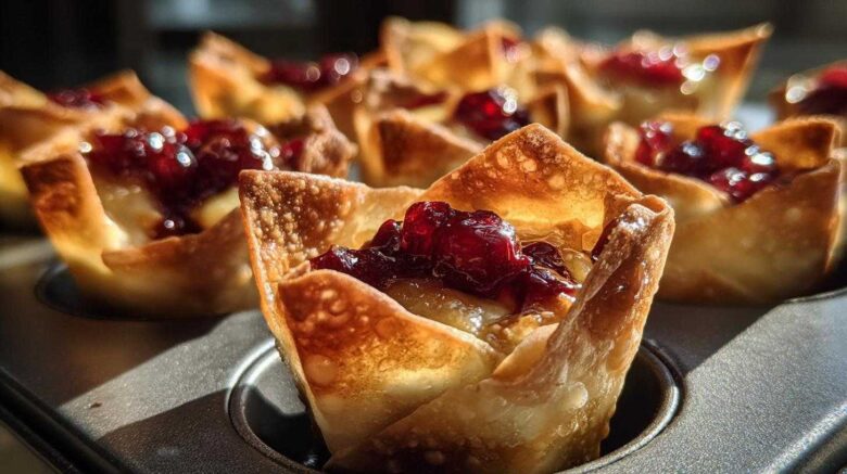 Cranberry Brie Bites (Easy 3-Ingredient Holiday Appetizer)
