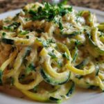 Creamy Zucchini Noodle Alfredo (Low-Carb Pasta Swap)