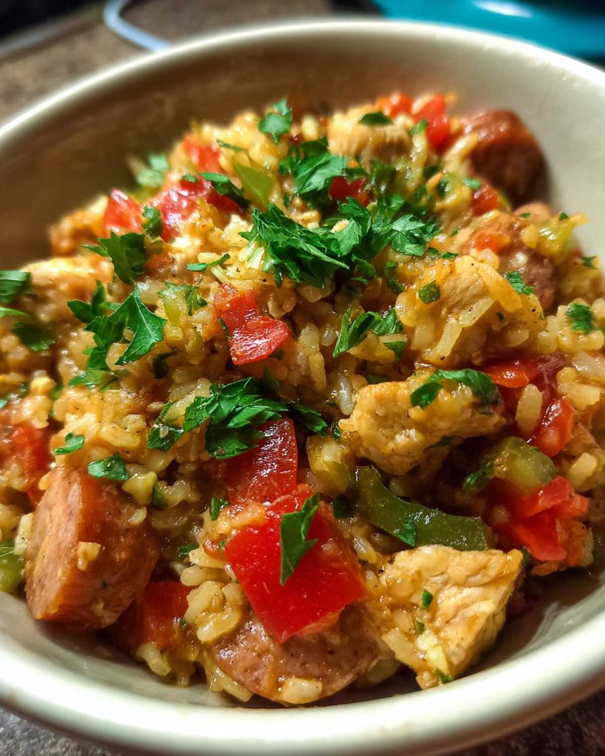 Easy Chicken and Sausage Jambalaya (One-Pot Southern Comfort) - detail 2