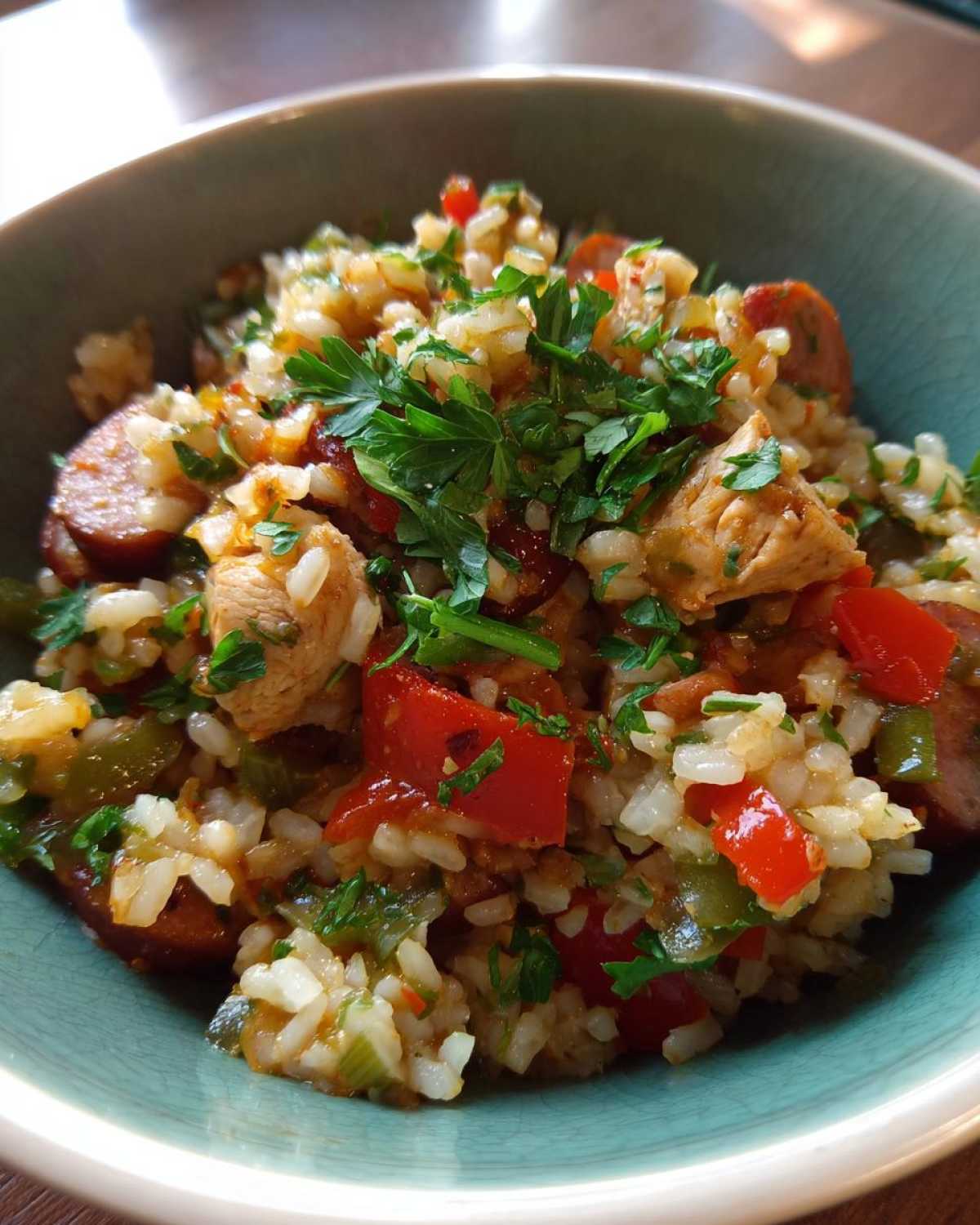 Easy Chicken and Sausage Jambalaya (One-Pot Southern Comfort) - detail 3