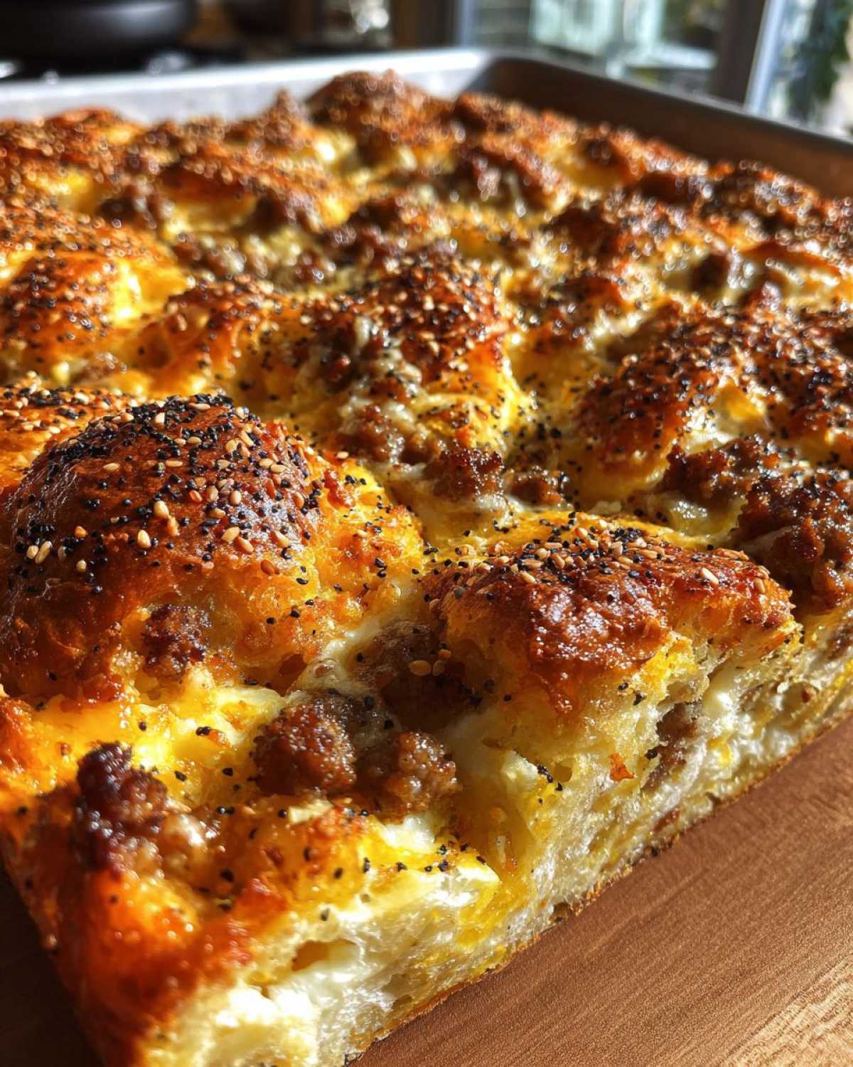 Everything Bagel Breakfast Casserole (Savory Brunch Bake) - detail 1