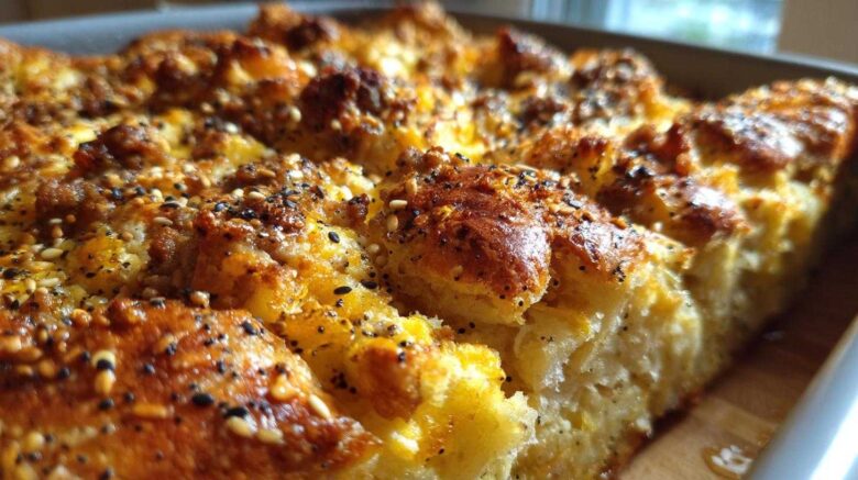 Everything Bagel Breakfast Casserole (Savory Brunch Bake)