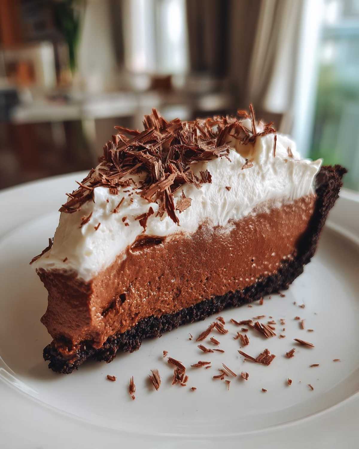 French Silk Pie (Creamy Chocolate No-Bake Filling) - detail 1