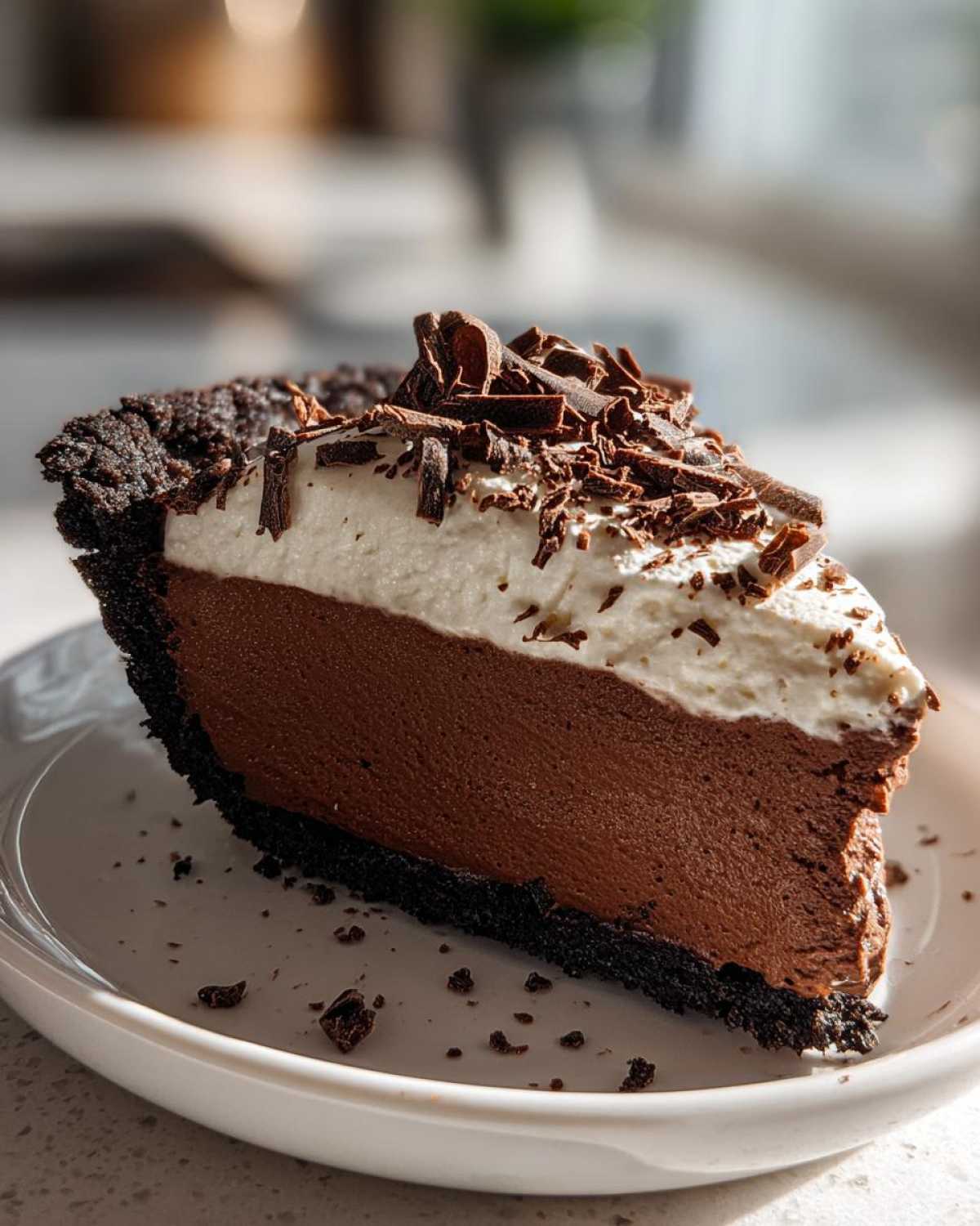 French Silk Pie (Creamy Chocolate No-Bake Filling) - detail 2