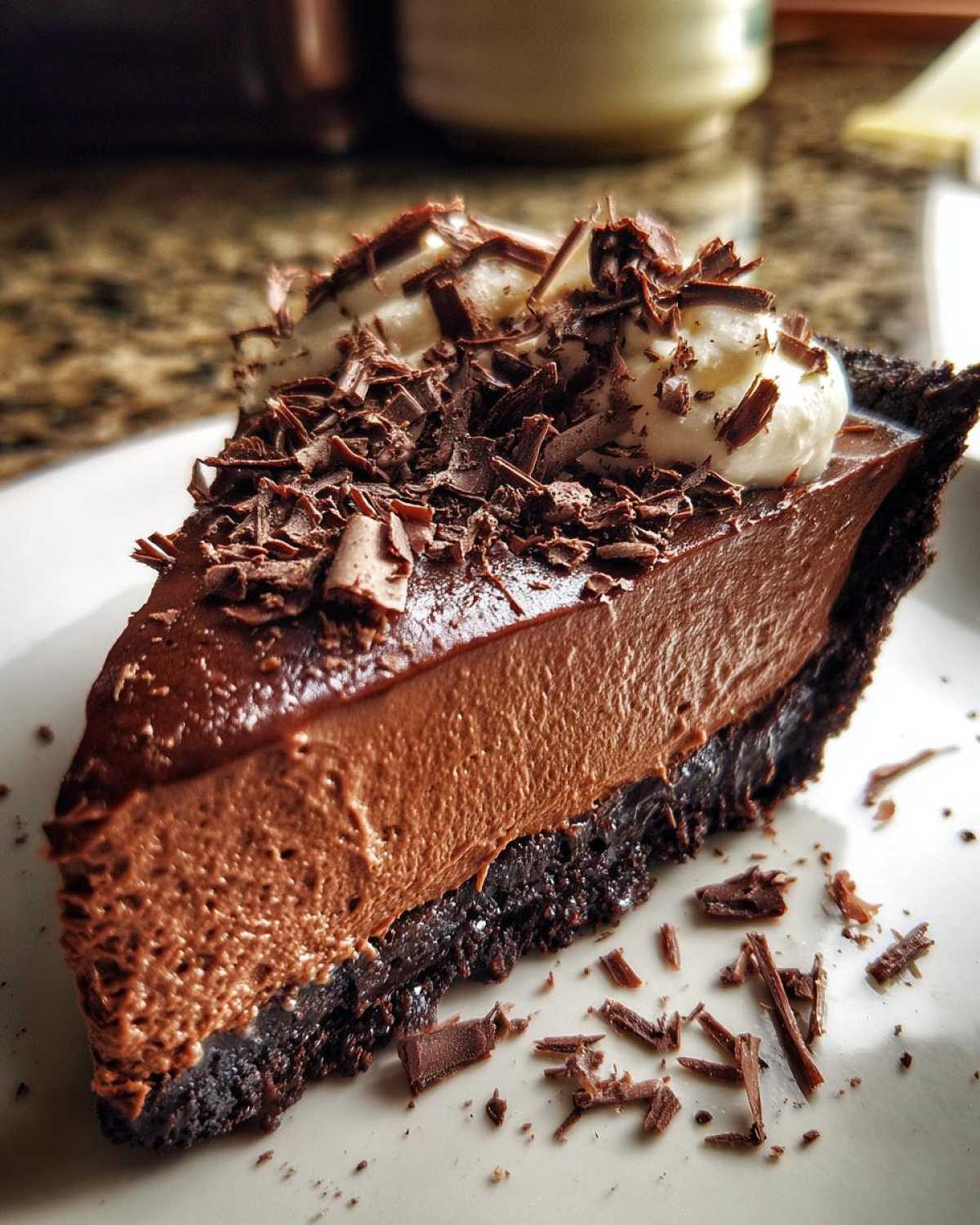 French Silk Pie (Creamy Chocolate No-Bake Filling) - detail 4