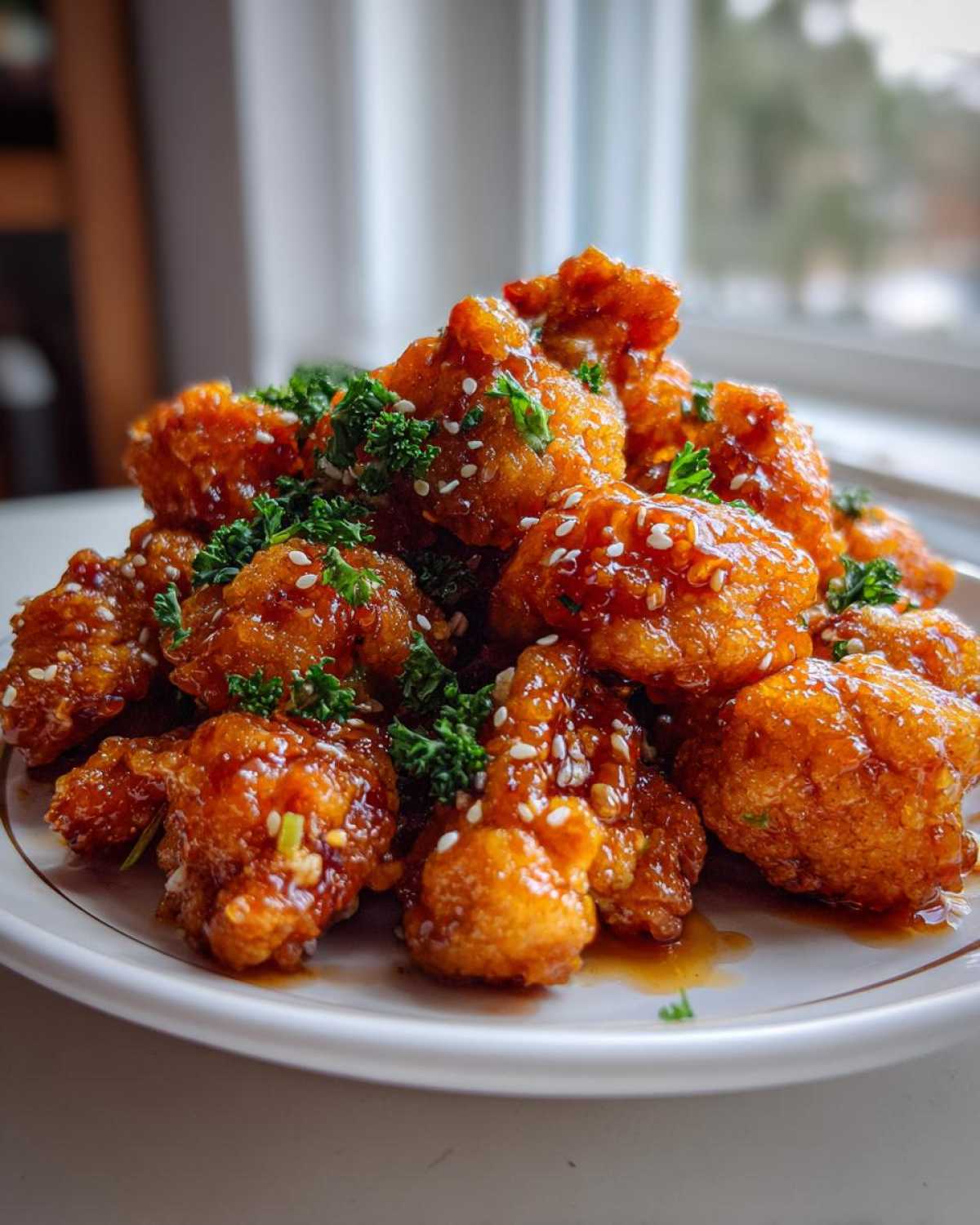 General Tso’s Cauliflower (Takeout-Style Vegan Dinner) - detail 3