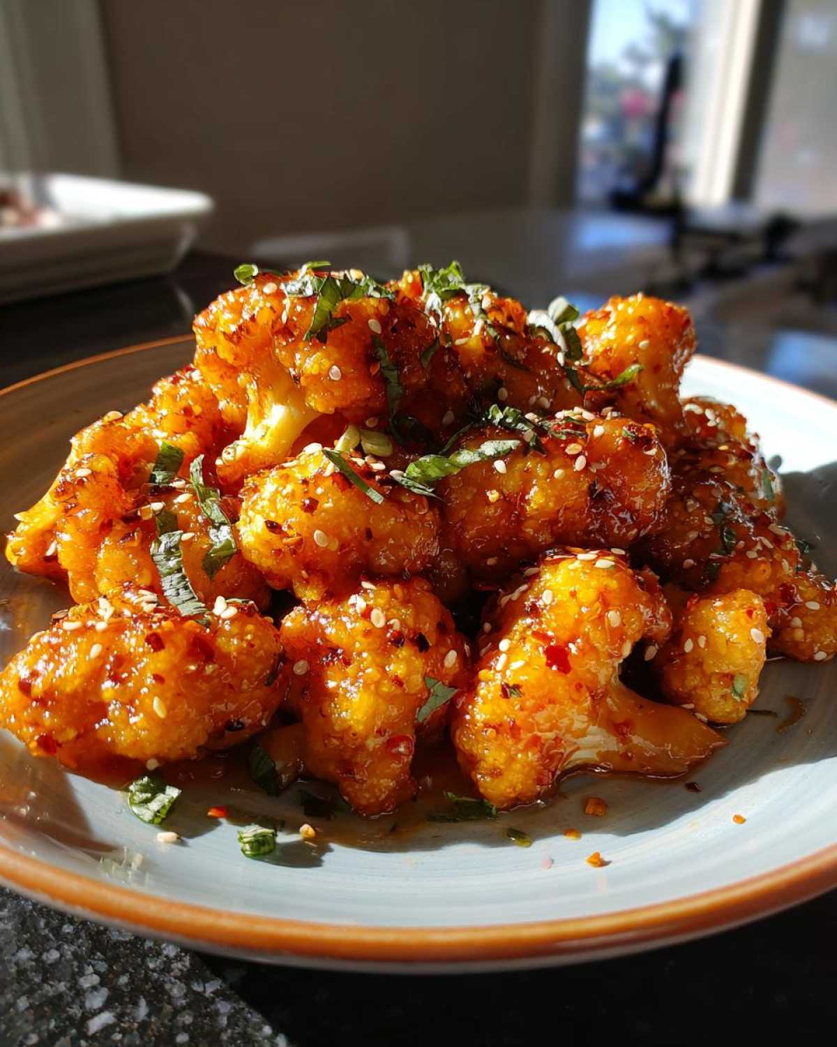 General Tso’s Cauliflower (Takeout-Style Vegan Dinner) - detail 4