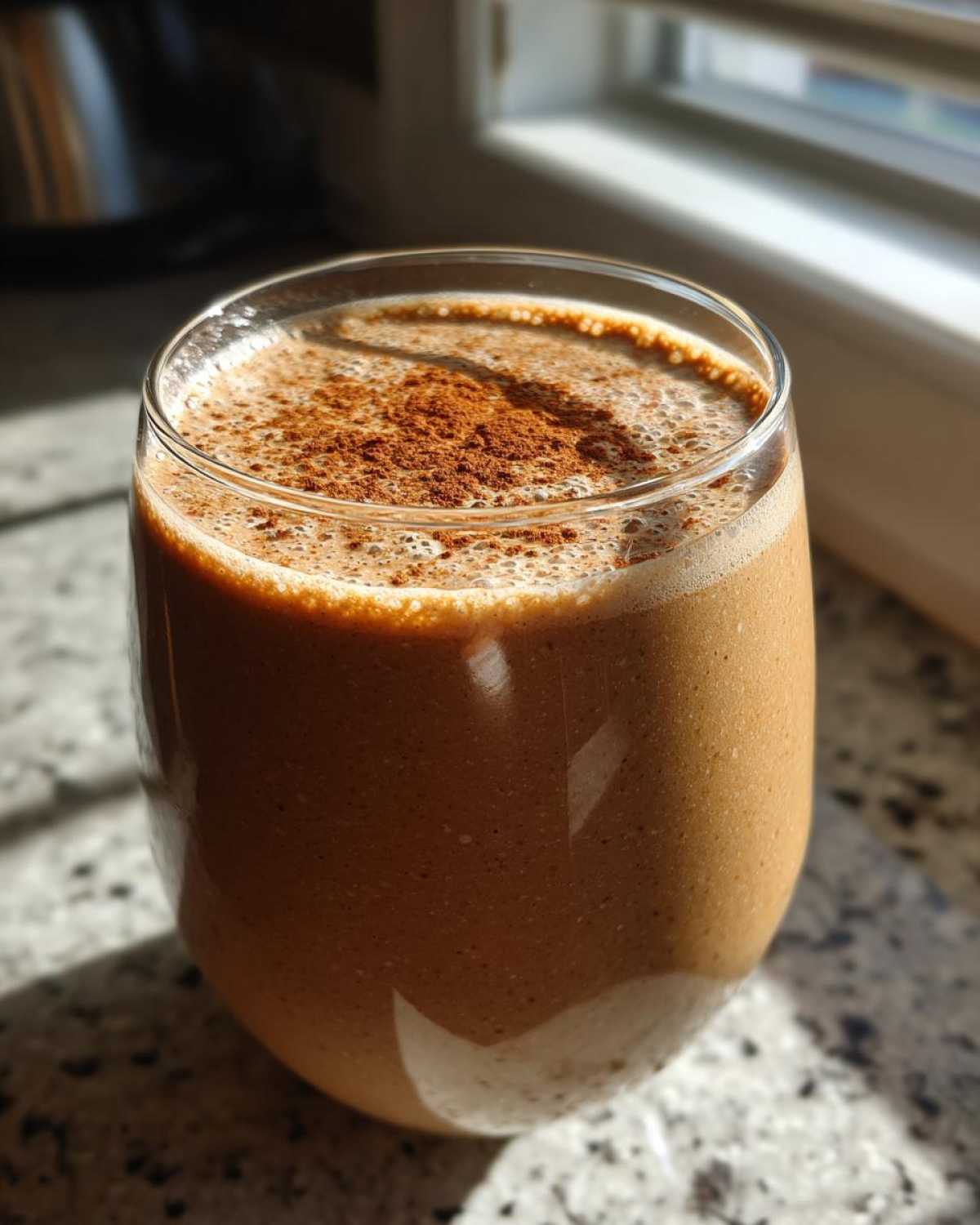 Gingerbread Protein Smoothie (Healthy Holiday Breakfast) - detail 2
