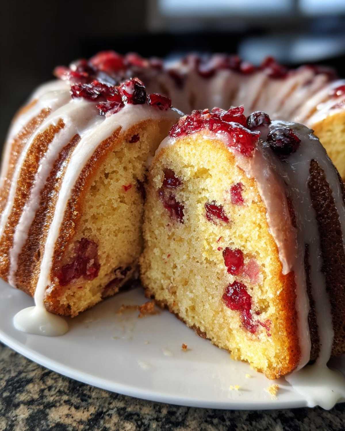 Glazed Cranberry Orange Bundt Cake (Festive & Moist) - detail 1