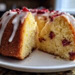 Glazed Cranberry Orange Bundt Cake (Festive & Moist)