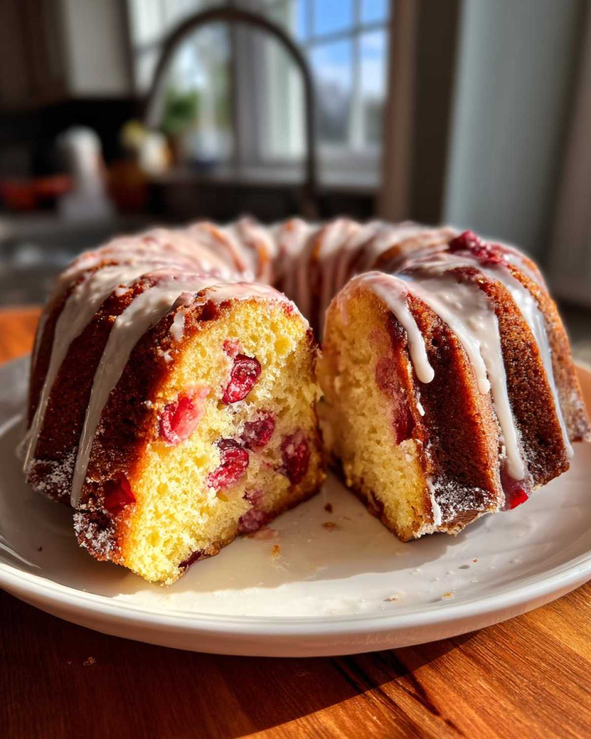 Glazed Cranberry Orange Bundt Cake (Festive & Moist) - detail 2