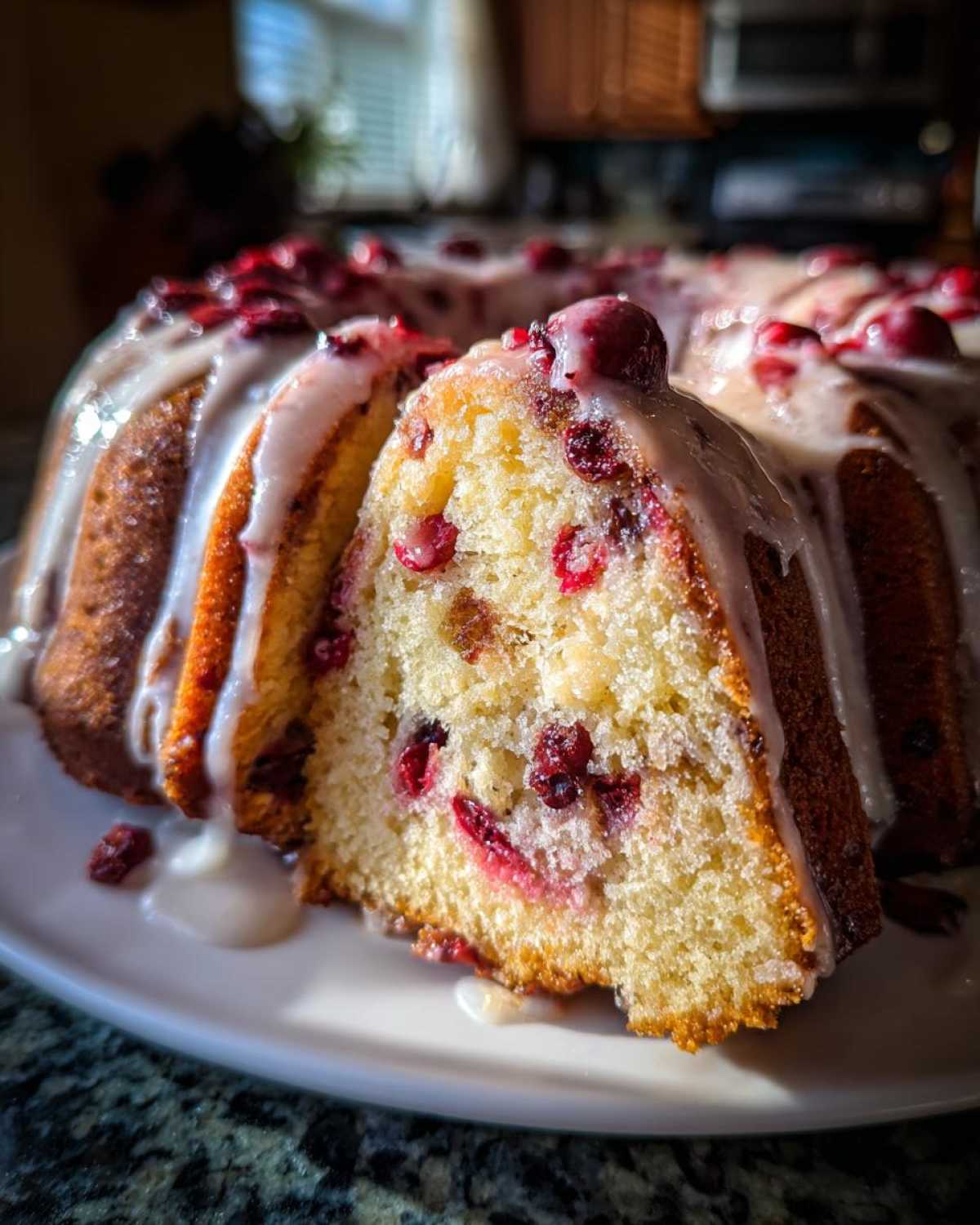 Glazed Cranberry Orange Bundt Cake (Festive & Moist) - detail 3
