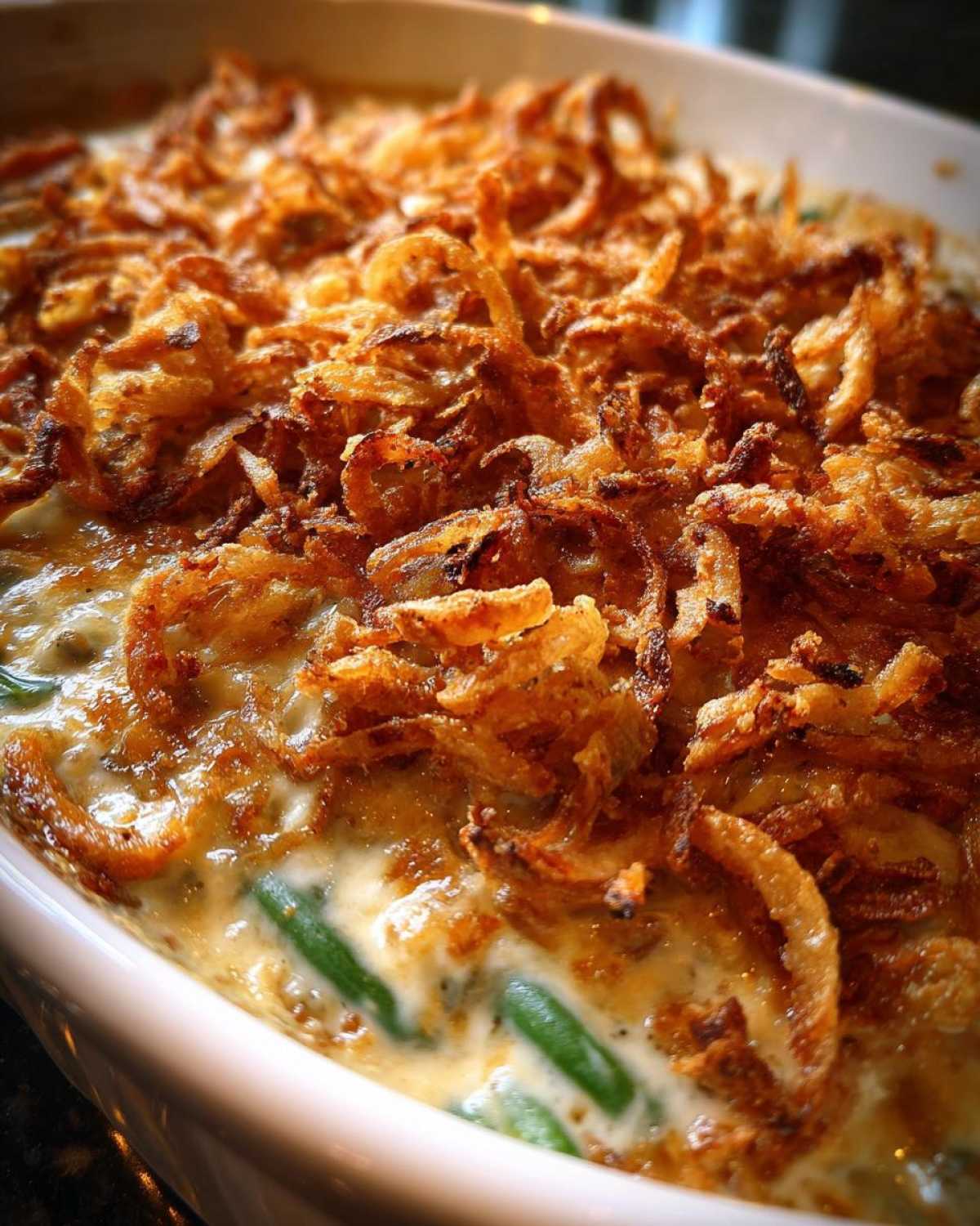 Homemade Green Bean Casserole (Thanksgiving Classic from Scratch) - detail 1