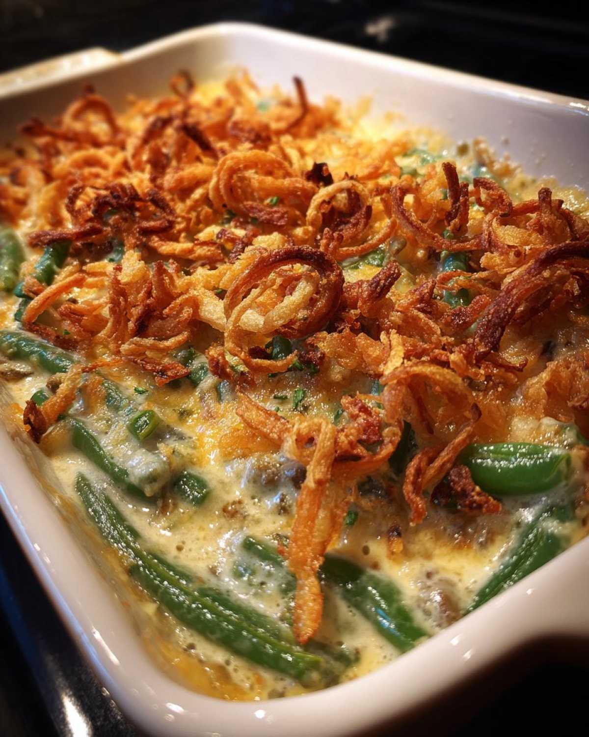 Homemade Green Bean Casserole (Thanksgiving Classic from Scratch) - detail 2