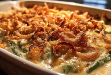 Homemade Green Bean Casserole (Thanksgiving Classic from Scratch)