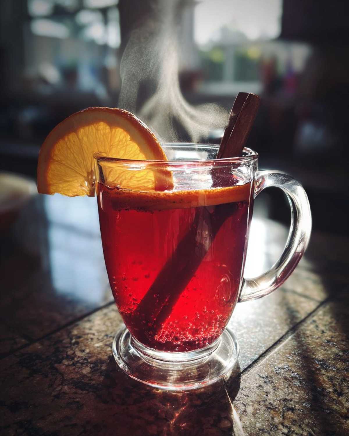 Hot Cranberry Apple Cider (Non-Alcoholic Mulled Drink) - detail 2