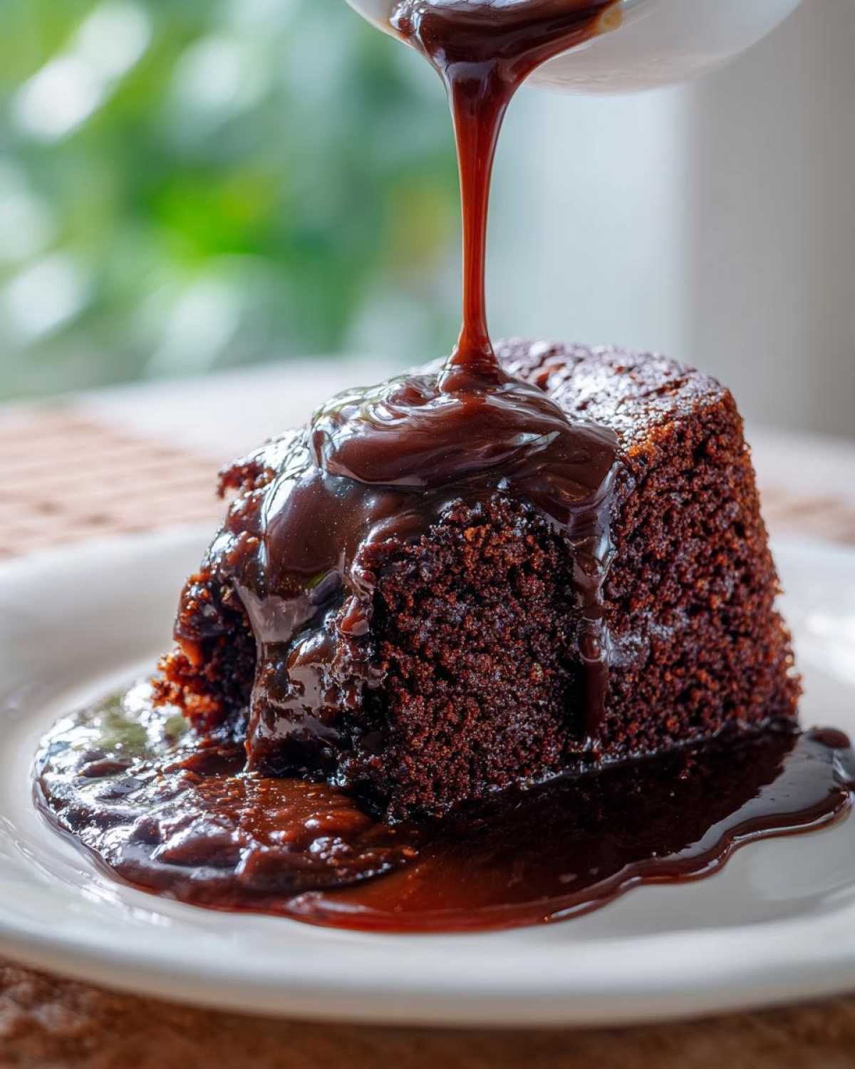 Hot Fudge Pudding Cake (Self-Saucing Chocolate Dessert) - detail 1