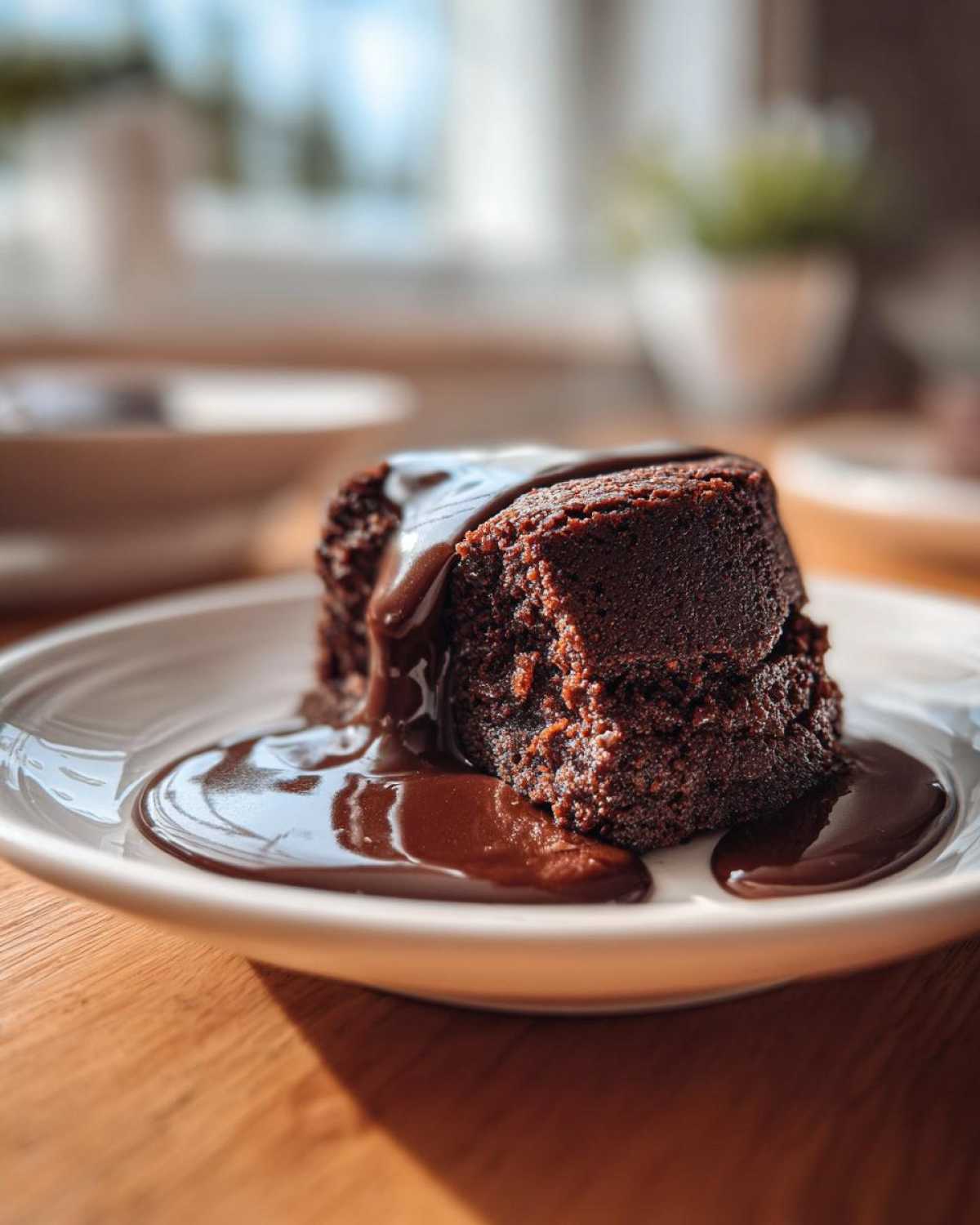 Hot Fudge Pudding Cake (Self-Saucing Chocolate Dessert) - detail 2